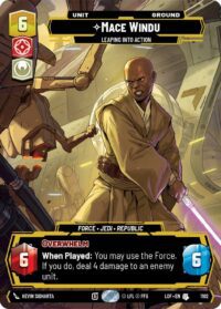 Mace Windu - Leaping into Action (Prestige Foil) - Uncommon - 1102 - Inglés (LoF)