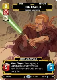 Cin Drallig - Esteemed Blademaster (Prestige Foil) - Legendary - 1105 - Inglés (LoF)