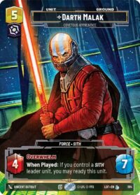 Darth Malak - Covetous Apprentice (Prestige Foil) - Legendary - 1114 - Inglés (LoF)