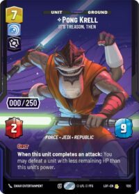 Pong Krell - It's Treason, Then (Serialized 242/250) - Rare - 1120 - Inglés (LoF)