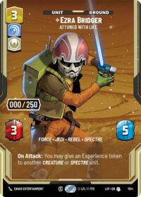 Ezra Bridger - Attuned With Life (Serialized 084/250) - Uncommon - 1124 - Inglés (LoF)