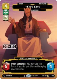 Eeth Koth - Spiritual Warrior (Serialized 030/250) - Rare - 1146 - Inglés (LoF)