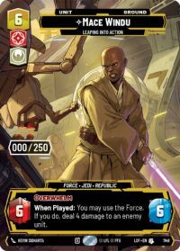 Mace Windu - Leaping into Action (Serialized 042/250) - Uncommon - 1148 - Inglés (LoF)