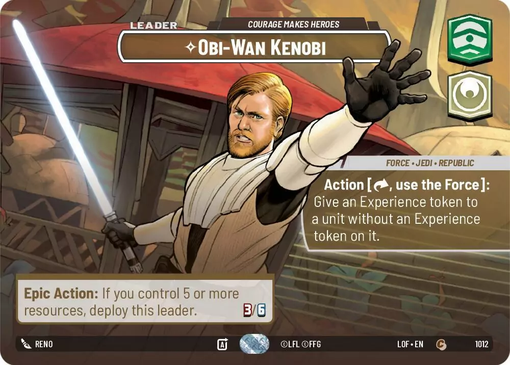 Obi-Wan Kenobi - Courage Makes Heroes (Showcase) - Common - 1012 - Inglés (LoF)