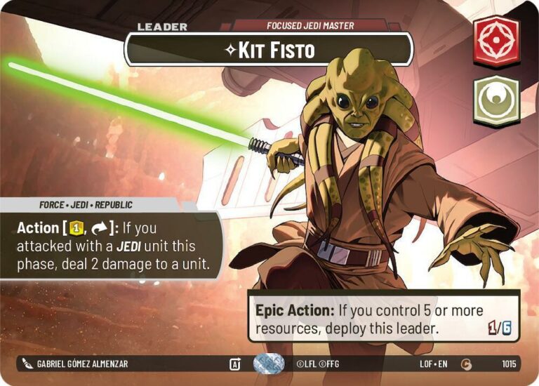 Kit Fisto - Focused Jedi Master (Showcase) - Common - 1015 - Inglés (LoF)