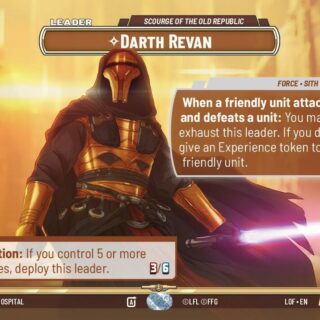 Darth Revan - Scourge of the Old Republic (Showcase) - Rare - 1021 - Inglés (LoF)