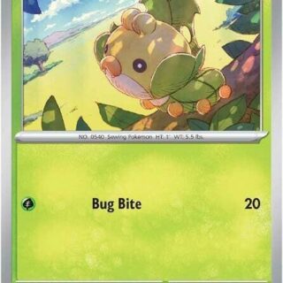 Sewaddle - 001/086 - Common Reverse Holo White Flare   - Español