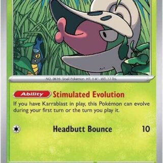 Shelmet - 008/086 - Common Reverse Holo White Flare   - Español