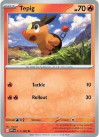 Tepig (Poke Ball Pattern) - 011/086 - Common Reverse Holo White Flare   - Español