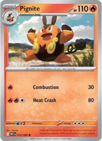 Pignite (Poke Ball Pattern) - 012/086 - Common Reverse Holo White Flare   - Español