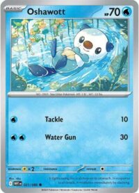 Oshawott (Poke Ball Pattern) - 021/086 - Common Reverse Holo White Flare   - Español
