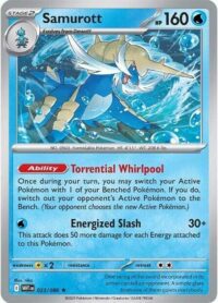 Samurott - 023/086 - Holo Rare White Flare  - Español