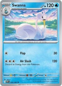 Swanna (Poke Ball Pattern) - 026/086 - Uncommon Reverse Holo White Flare   - Español