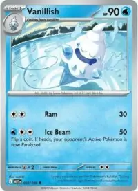 Vanillish - 028/086 - Common Reverse Holo White Flare   - Inglés