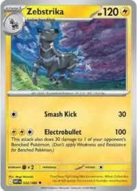 Zebstrika (Poke Ball Pattern) - 032/086 - Uncommon Reverse Holo White Flare   - Inglés