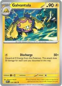 Galvantula (Master Ball Pattern) - 034/086 - Uncommon Reverse Holo White Flare   - Inglés