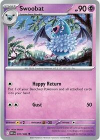 Swoobat (Poke Ball Pattern) - 037/086 - Uncommon Reverse Holo White Flare   - Español