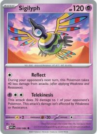 Sigilyph (Poke Ball Pattern) - 038/086 - Uncommon Reverse Holo White Flare   - Español