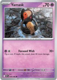 Yamask (Poke Ball Pattern) - 039/086 - Common Reverse Holo White Flare   - Español