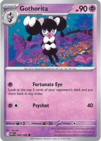 Gothorita (Master Ball Pattern) - 042/086 - Common Reverse Holo White Flare   - Español