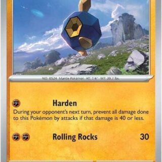 Roggenrola - 046/086 - Common Reverse Holo White Flare   - Español