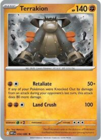 Terrakion - 054/086 - Holo Rare White Flare  - Español