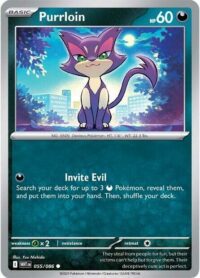 Purrloin (Poke Ball Pattern) - 055/086 - Common Reverse Holo White Flare   - Español