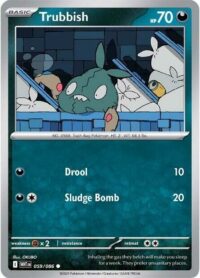 Trubbish (Poke Ball Pattern) - 059/086 - Common Reverse Holo White Flare   - Español