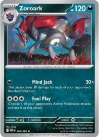 Zoroark - 062/086 - Holo Rare White Flare  - Español