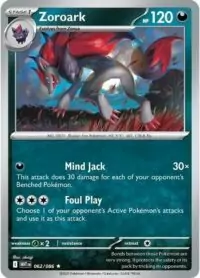 Zoroark - 062/086 - Holo Rare White Flare  - Inglés