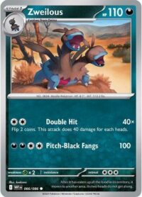 Zweilous (Poke Ball Pattern) - 066/086 - Common Reverse Holo White Flare   - Español