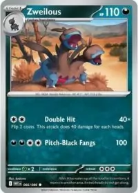 Zweilous - 066/086 - Common Reverse Holo White Flare   - Inglés