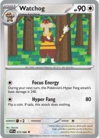Watchog (Poke Ball Pattern) - 073/086 - Uncommon Reverse Holo White Flare   - Español