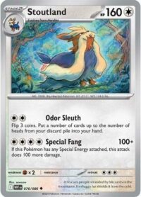 Stoutland (Master Ball Pattern) - 076/086 - Uncommon Reverse Holo White Flare   - Español