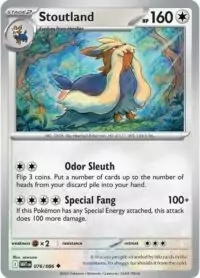 Stoutland (Master Ball Pattern) - 076/086 - Uncommon Reverse Holo White Flare   - Inglés