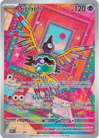 Sigilyph - 121/086 - Illustration Rare White Flare  - Español