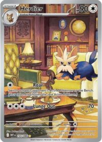 Herdier - 155/086 - Illustration Rare White Flare  - Inglés