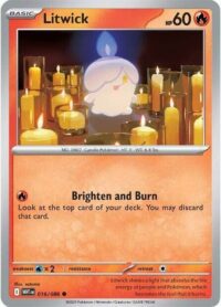 Litwick (Master Ball Pattern) - 016/086 - Common Reverse Holo White Flare   - Español