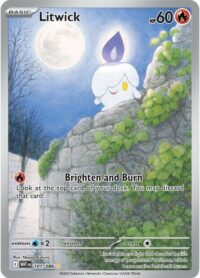 Litwick - 101/086 - Illustration Rare White Flare  - Español