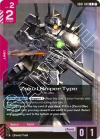 Zaku I Sniper Type - GD01-048 - Rare