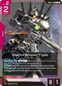 Zaku I Sniper Type - GD01-048 - Rare