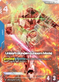 Unicorn Gundam (Unicorn Mode) (R+) - GD01-005 - Rare