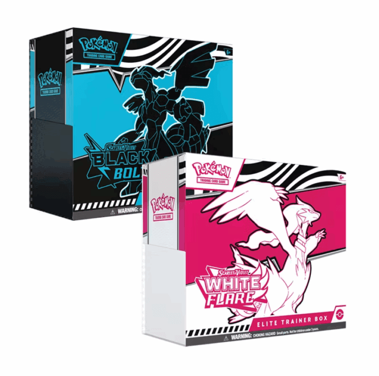 Pack 2x Pokemon TCG Scarlet & Violet - Elite Trainer Box Black Bolt + White Flare - English (1 de cada 1)