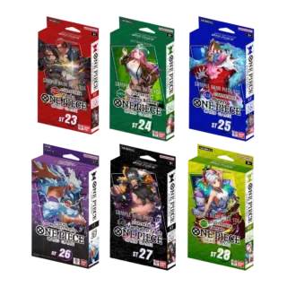 One Piece Card Game: Pack Decks ST23 al ST28 (Uno de cada uno, sin caja ni sobre op11)