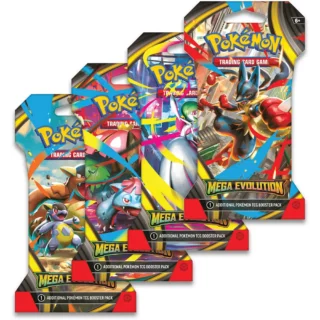4x Pokémon TCG: Mega Evolutions Sleeved Booster - Español