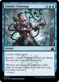 Sinister Sabotage (Foil) - #61 - Common  - Español