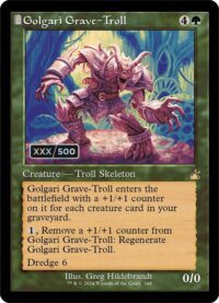 Golgari Grave-Troll (Retro Frame) (Serial Numbered) (Foil) - #348 - Rare  - Español