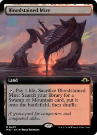 Bloodstained Mire (Extended Art) (Foil) - #463 - Rare - Inglés