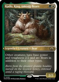 Kudo, King Among Bears (Foil Etched) - #490 - Rare - Inglés