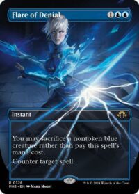 Flare of Denial (Borderless) - #326 - Rare - Inglés